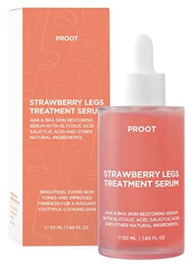 Proot Strawberry Legs Treatment Exfoliating Body Serum for soft skin