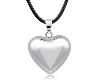 EUDORA Silver Heart Necklace