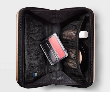 This mini case is one of the hacks for traveling with a backpack.