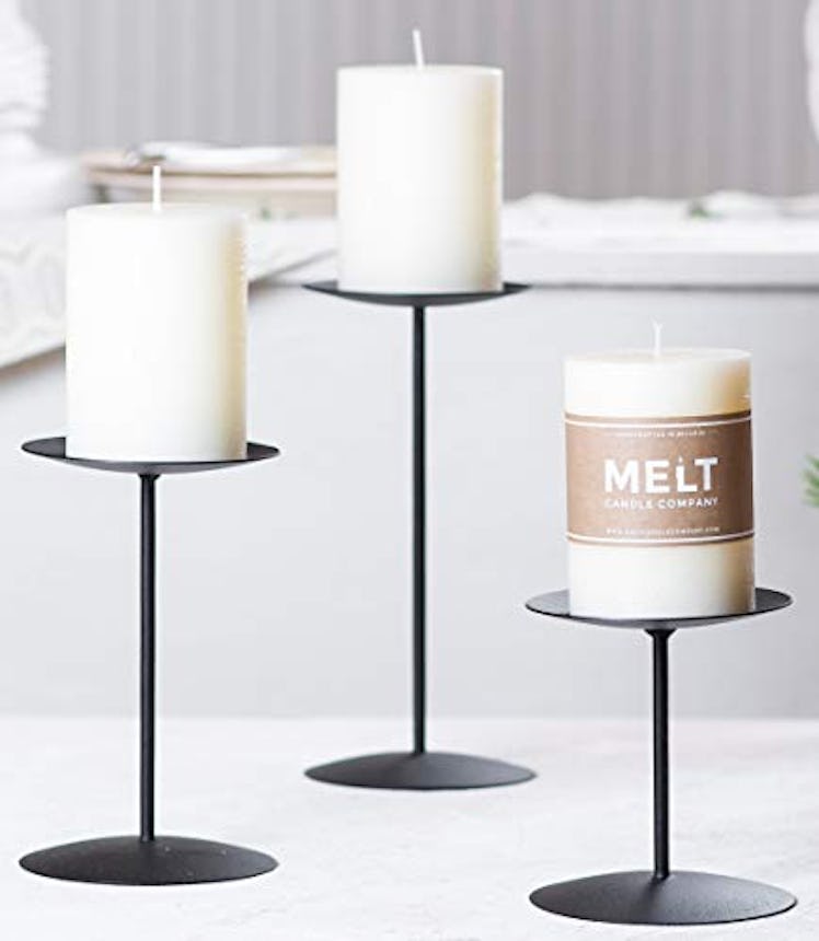 Melt Candle Company Metal Candleholders (Set of 3) 