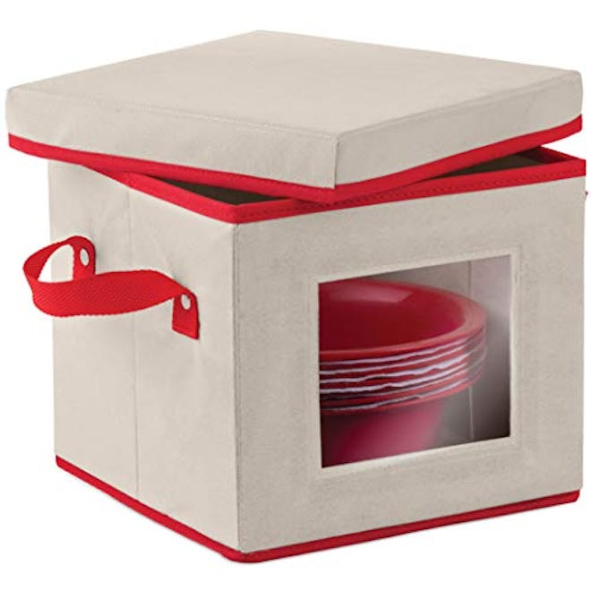 ZOBER Holiday Dinnerware Storage Box