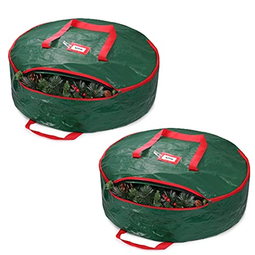 ZOBER Christmas Wreath Storage Container (2-Pack)
