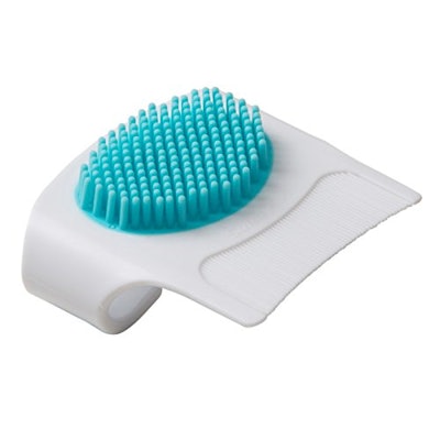 Cradle cap is hard to get off, so a gentle but effective brush and comb combo is a must-have.