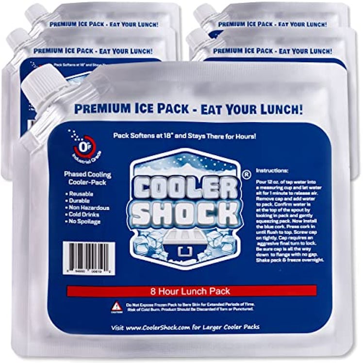 Cooler Shock Reusable Ice Packs (5-Pack)