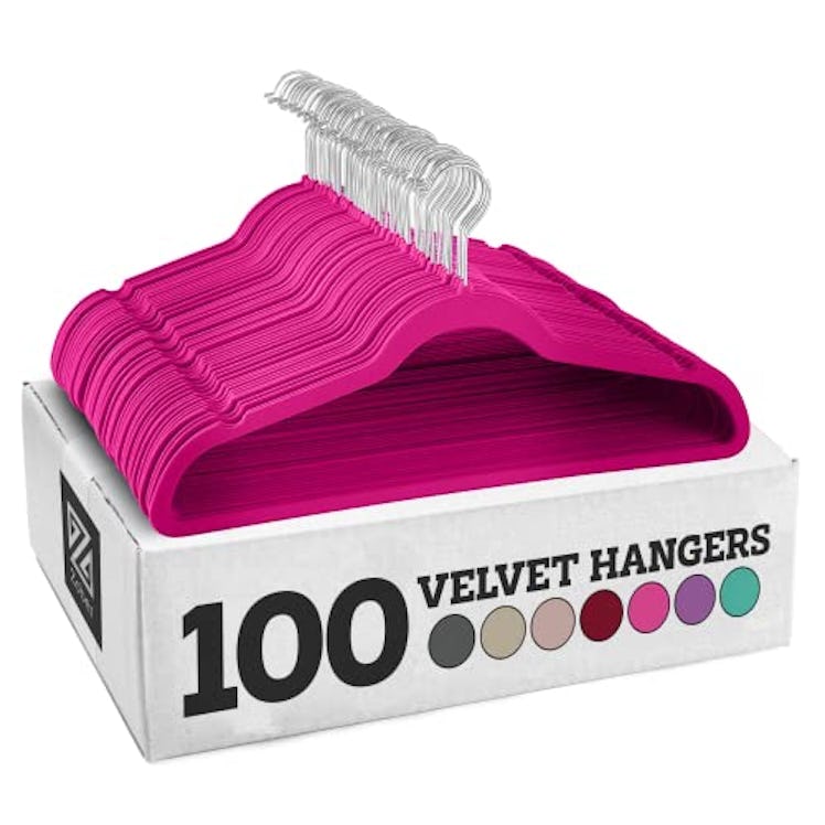 Zober Non-Slip Velvet Hangers (100-Pack)