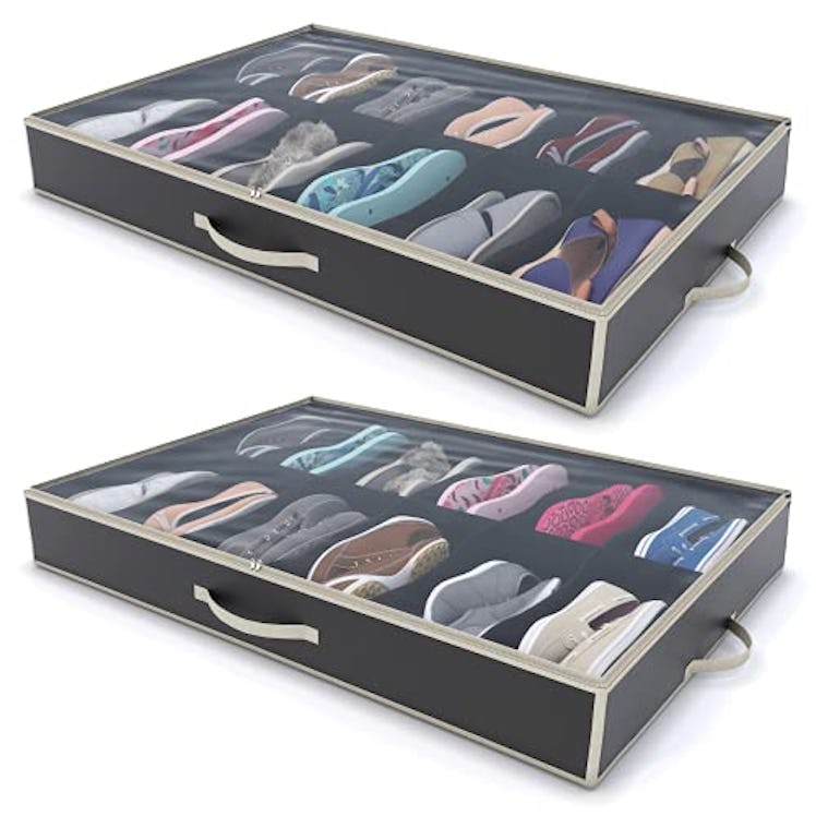 Woffit Under Bed Shoe Storage Organizer