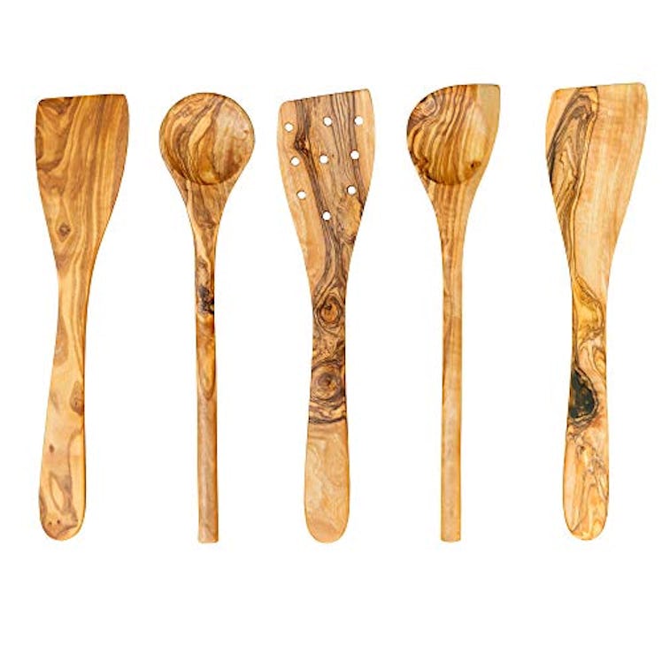 Tramanto Olive Wood Utensil Set (5 Pieces)