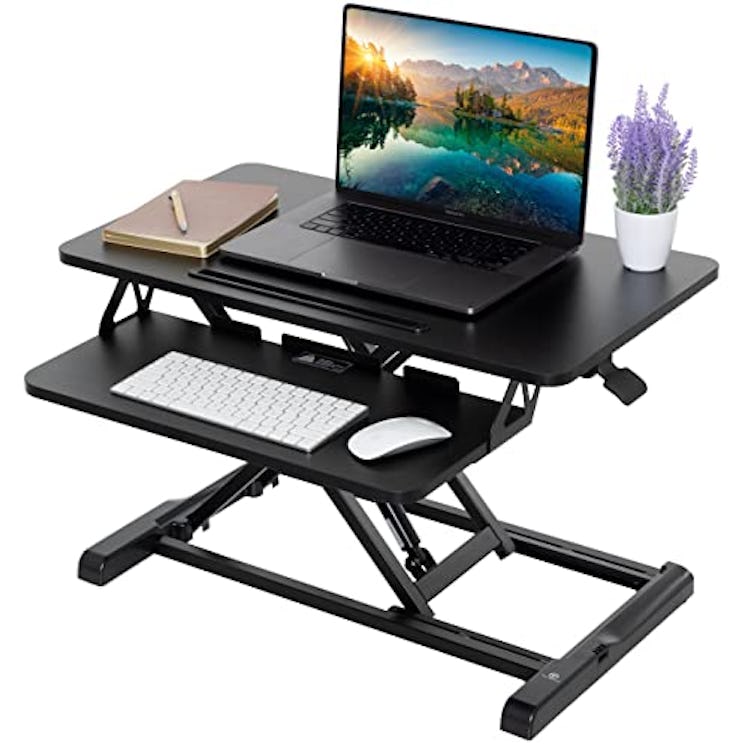 TechOrbits Height-Adjustable Two-Level Standing Desk