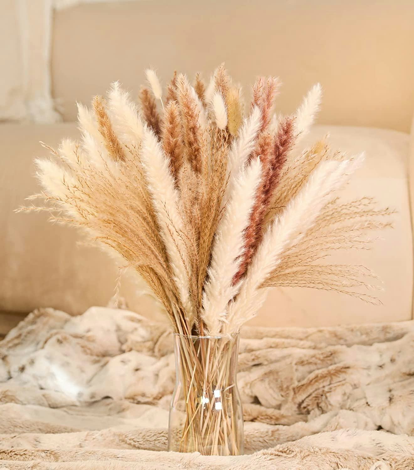 MagicDecor Pampas Grass (85 Pieces)