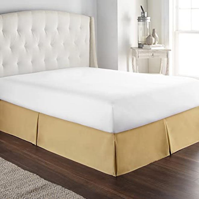 HC Collection Camel Twin Bed Skirt