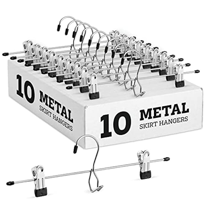 Zober Metal Pant Hangers (10-Pack)