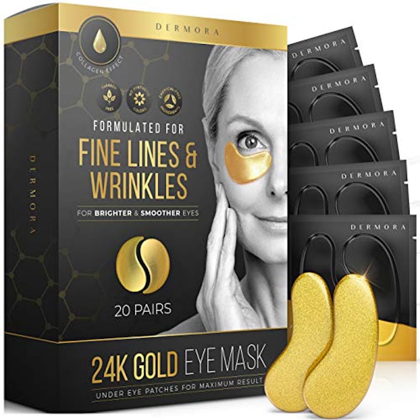 DERMORA 24K Gold Eye Masks  (20 Pack)