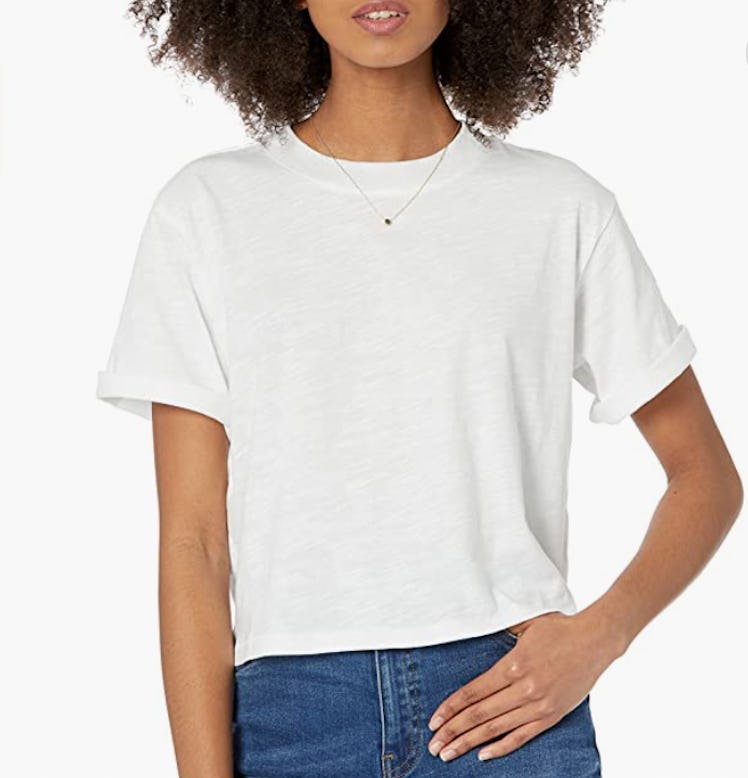 The Drop Sydney Cropped Crew Neck Tee