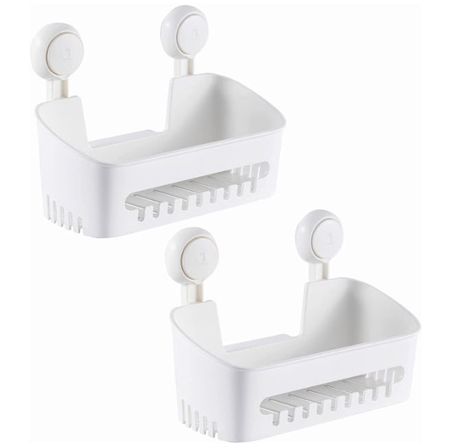 The TAILI Suction Shower Caddy 2-Pack are things to make a bathroom toddler-friendly.