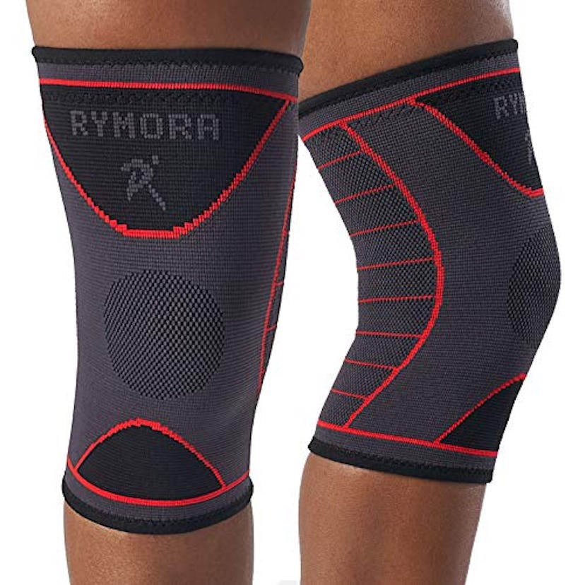 Rymora Knee Support Brace Compression Sleeves (1 Pair)