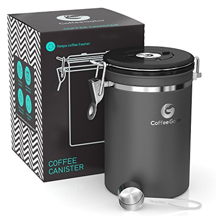 Coffee Gator Stainless Steel Coffee Canister