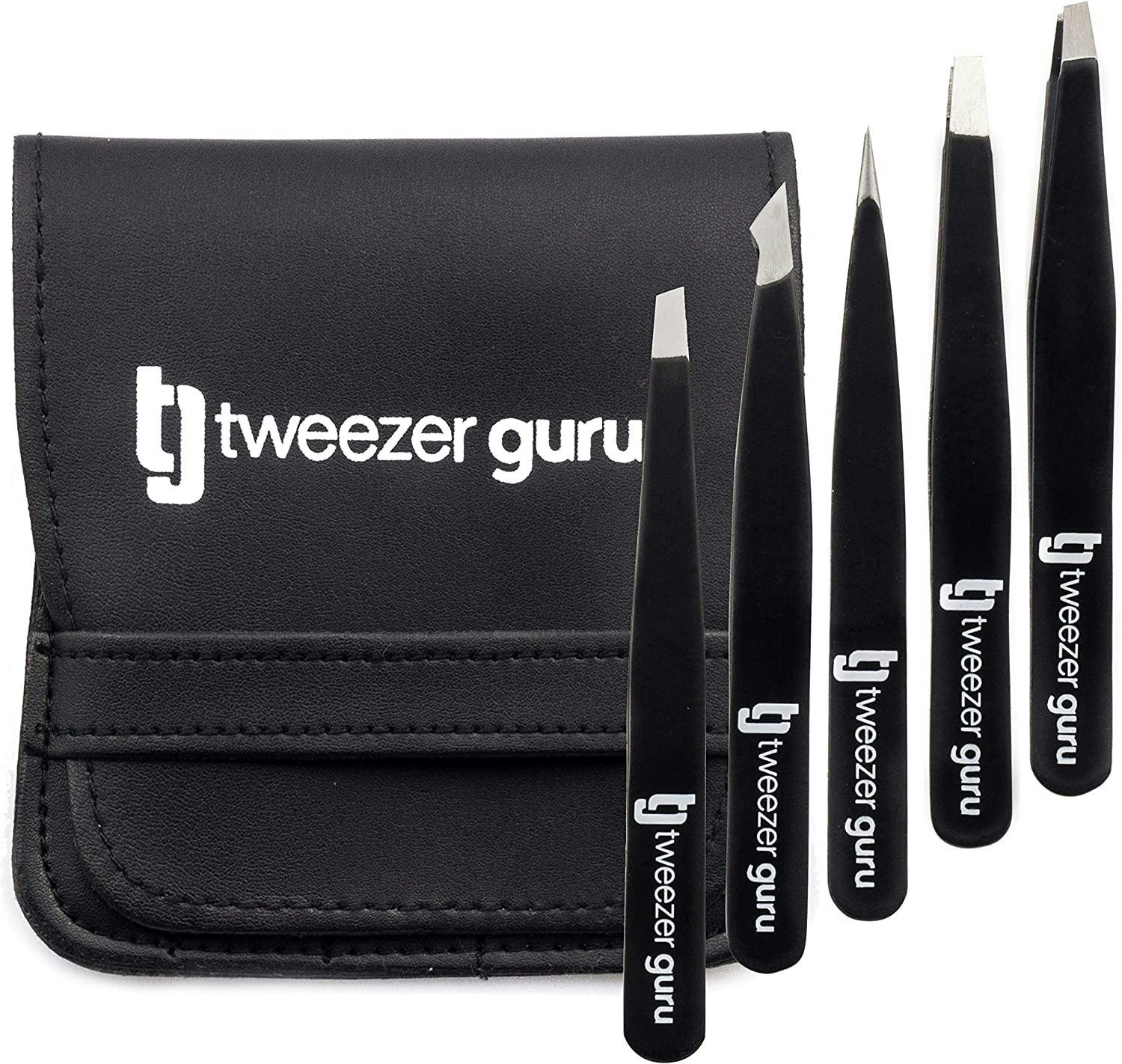 Tweezer Guru Pointed Eyebrow Tweeezer (5-Pack)