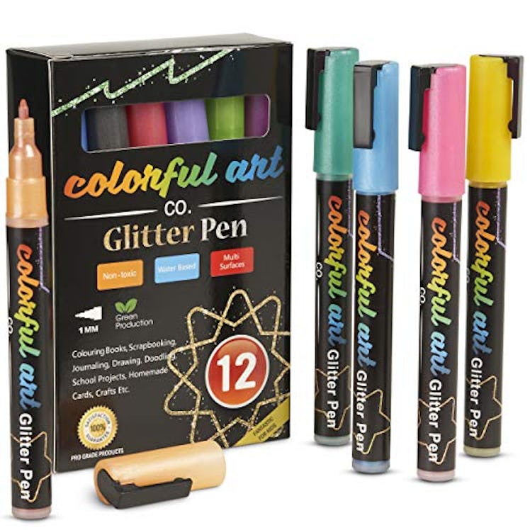 Colorful Art Co. Glitter Gel Pens (Set of 12)
