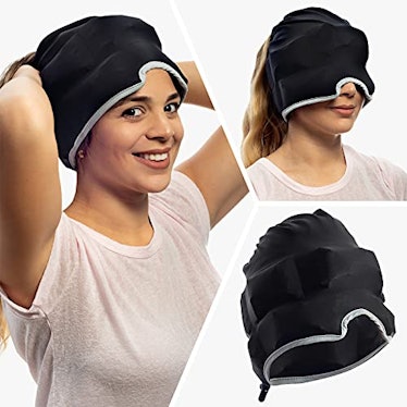 Magic Gel Large Migraine Cap | Stay Chilled When a Migraine Strikes | Keep Your Head Cool with Our D...