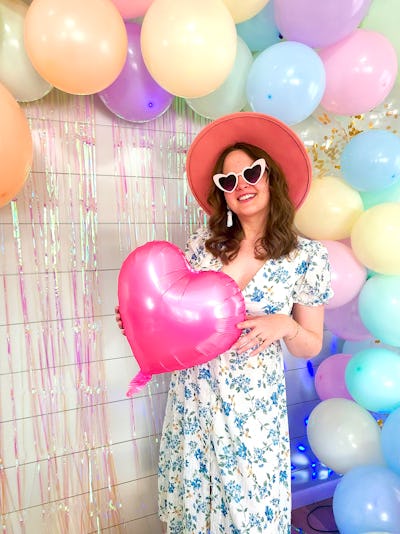 Bride Lauren Chamberlain at her Taylor Swift-themed bachelorette party.