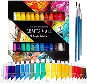 Crafts 4 All Acrylic Paint Set (Set of 24)