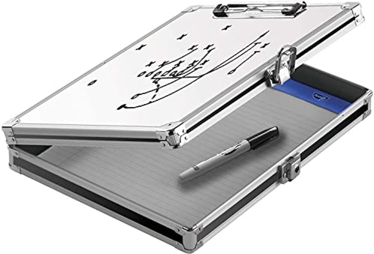 Vaultz Locking Storage Clipboard With Whiteboard