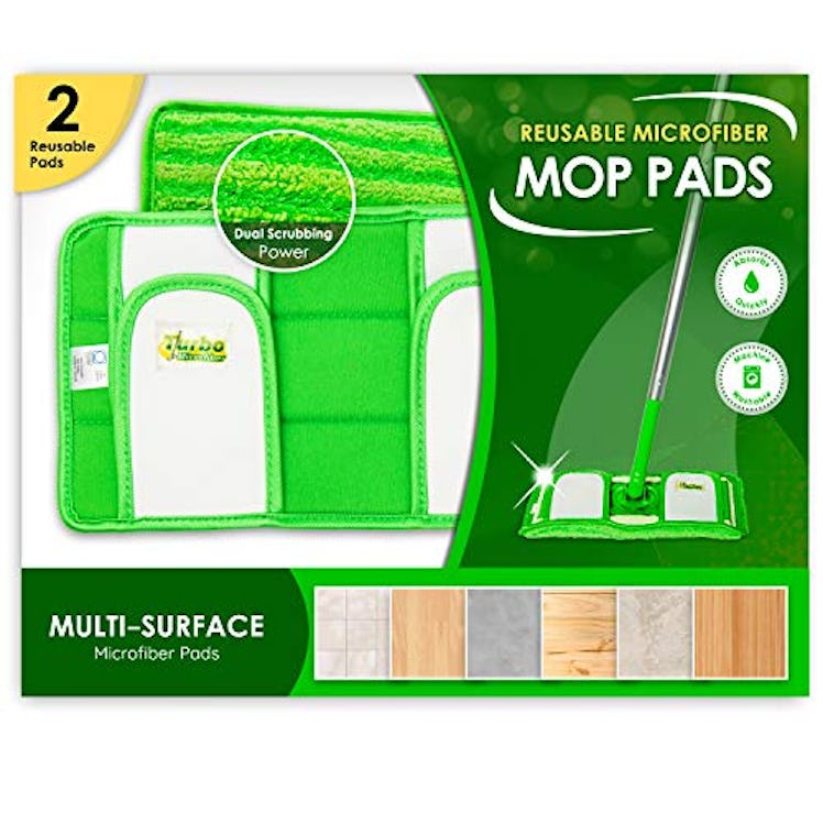 Turbo Fiber Reusable Swiffer-Compatible Mop Pads (2-Pack)