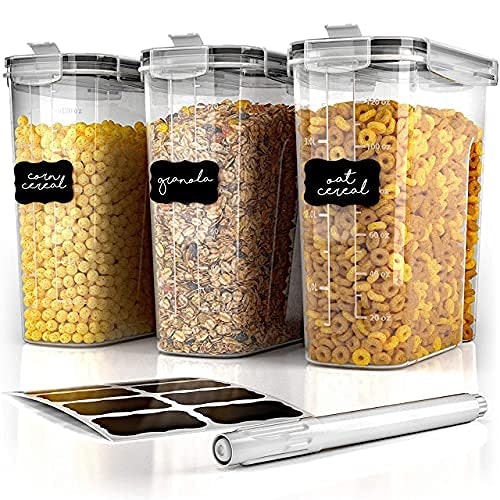 Simple Gourmet Cereal Containers Storage Set (Set of 3)