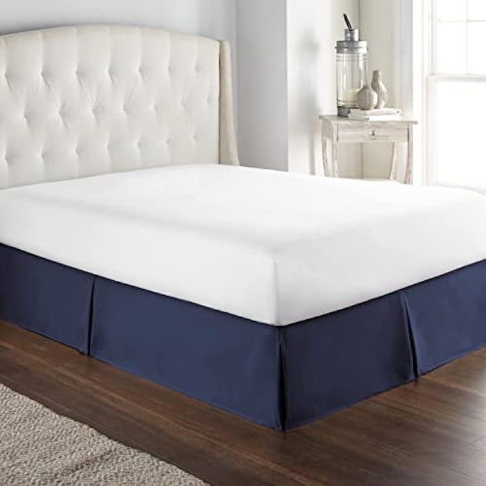 HC Collection Navy Queen Bed Skirt