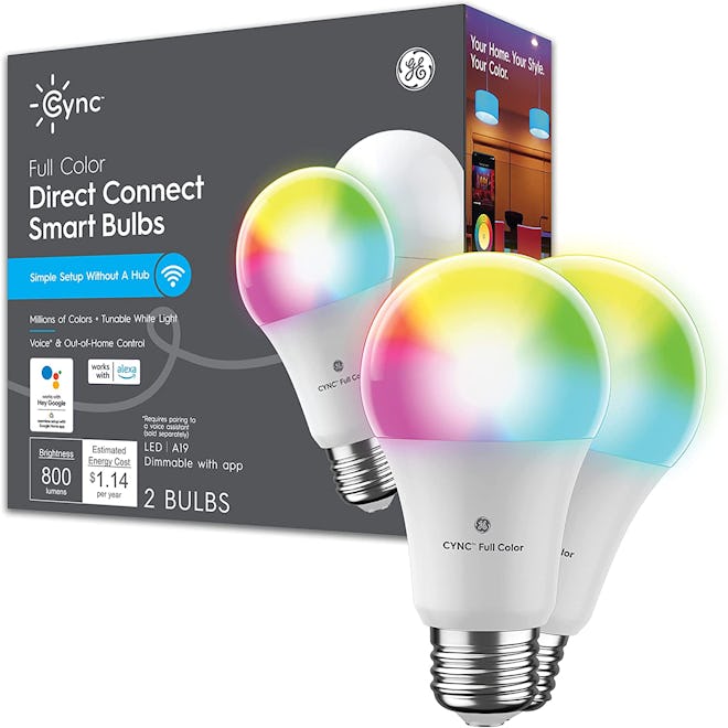 GE CYNC Smart LED Light Bulbs (2-Pack)