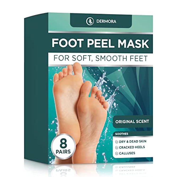 Dermora Exfoliating Foot Peel Masks (8-Pack)