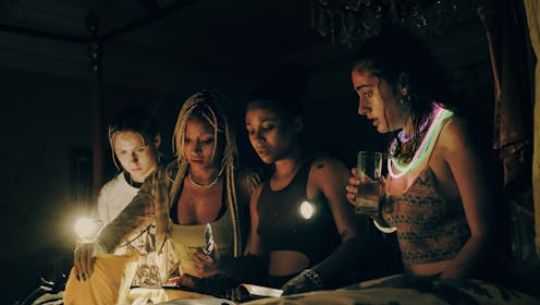 Maria Bakalova, Amandla Stenberg, Myha'la Herrold, and Rachel Sennott in 'Bodies, Bodies, Bodies.'