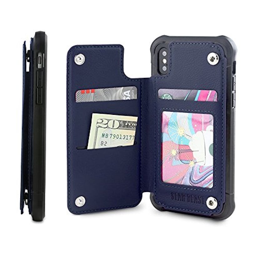 Gear Beast PU Leather Top View Wallet Case