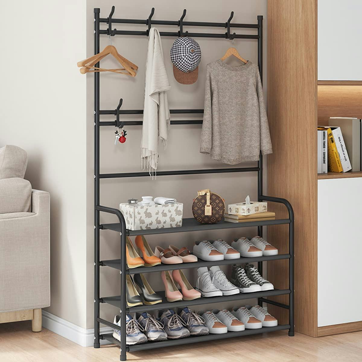 WEECRON 4-Tier Shoe Rack Stand Organizer