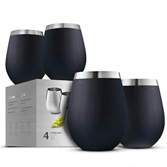 FineDine Unbreakable Wine Glasses (Set of 4)