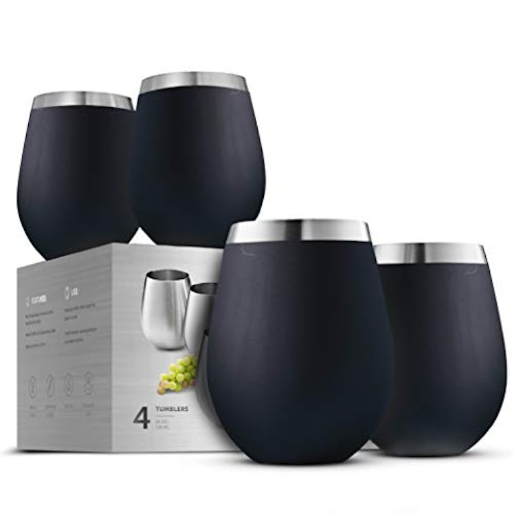 FineDine Unbreakable Wine Glasses (Set of 4)