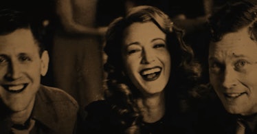The movie The Age of Adaline showing Adaline Bowman and two men in sepia