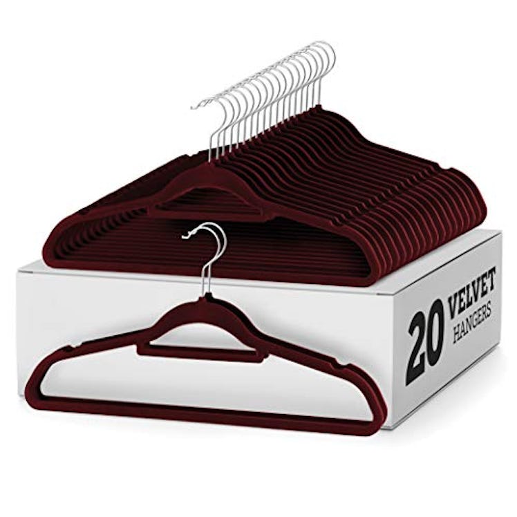 Zober Slim Velvet Hangers (20-Pack)