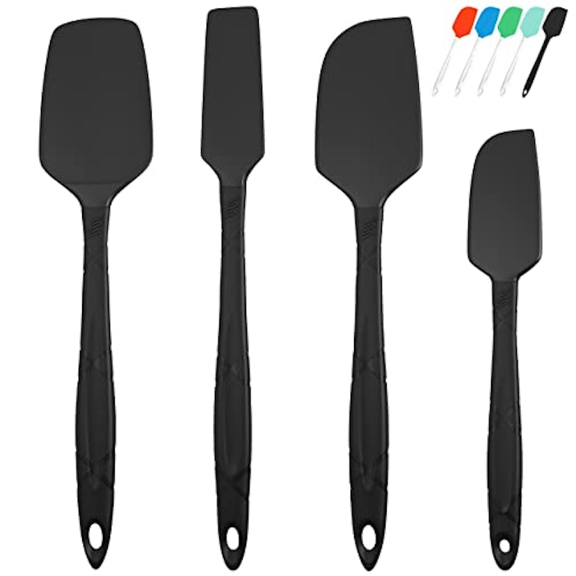 M KITCHEN WORLD Silicone Spatula (4 Pieces)