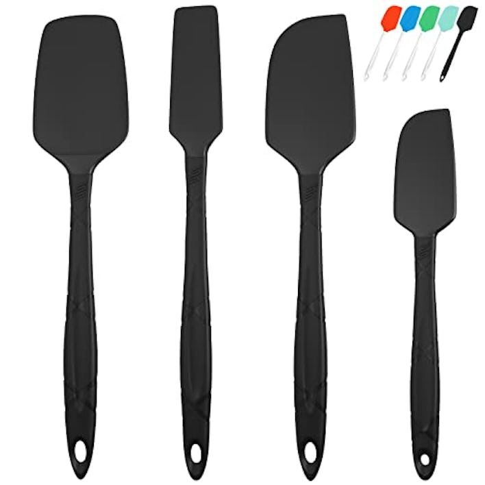 M KITCHEN WORLD Silicone Spatula for Cooking (4 Pieces)