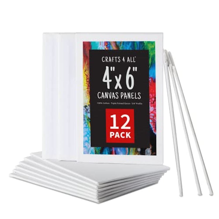 Crafts 4 All Canvases for Painting (12-Pack)