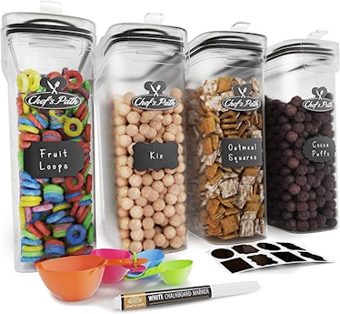 This cereal container is one of the car organization hacks that'll make your car look cleaner on the...
