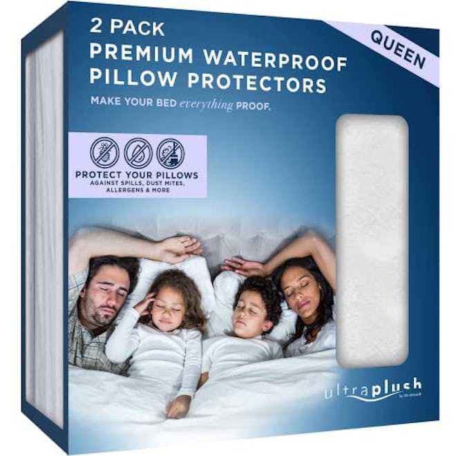 UltraBlock UltraPlush Waterproof Pillow Protector (2-Pack)