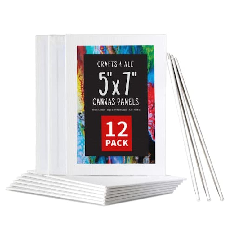 Crafts 4 All Canvases for Painting (12-Pack)