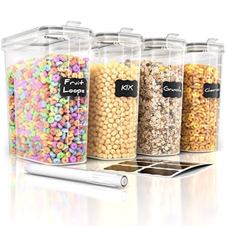 Simple Gourmet Cereal Container Storage (4-Pack)
