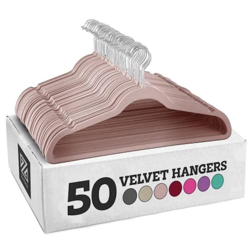 Zober Nonslip Velvet Hangers (50-Pack)