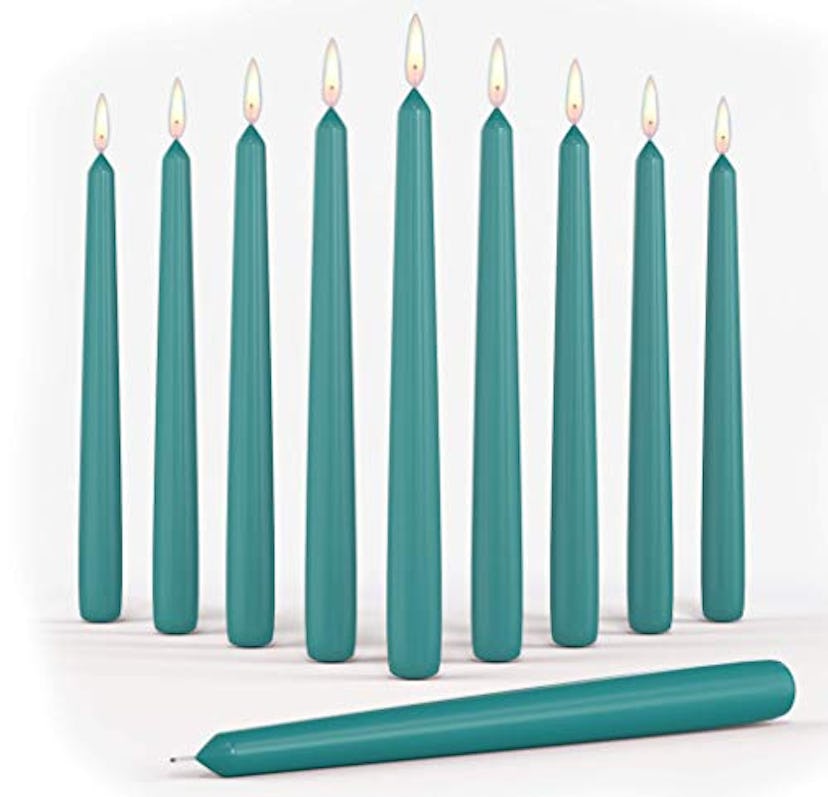 Melt Candle Company Unscented Tall Taper Candles (10-Pack)