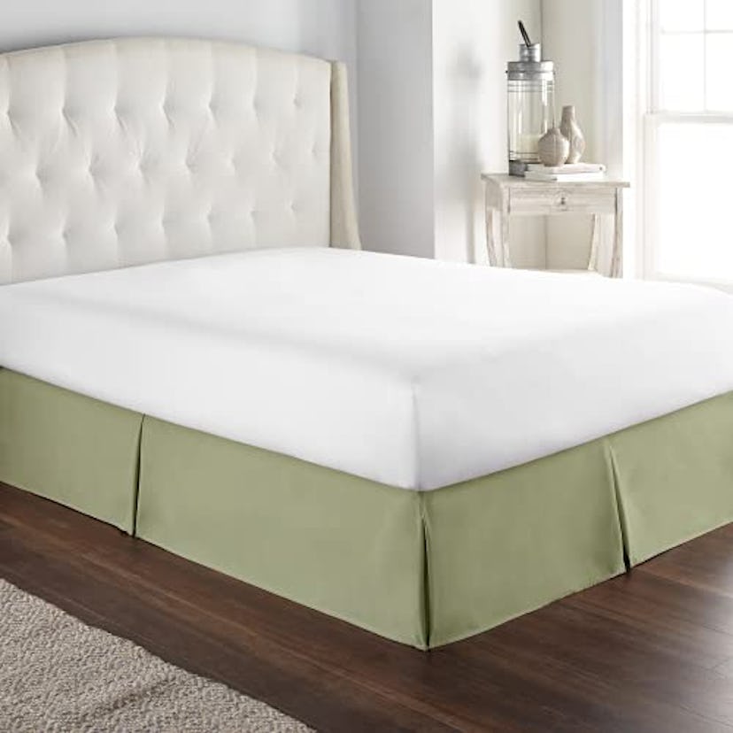 HC Collection Sage Queen Bed Skirt