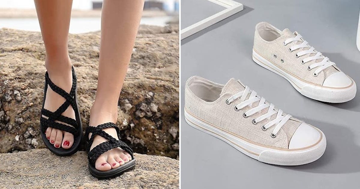 These Cute Shoes Are Selling Like Crazy On Amazon Because They're So Freaking Comfy - Bustle