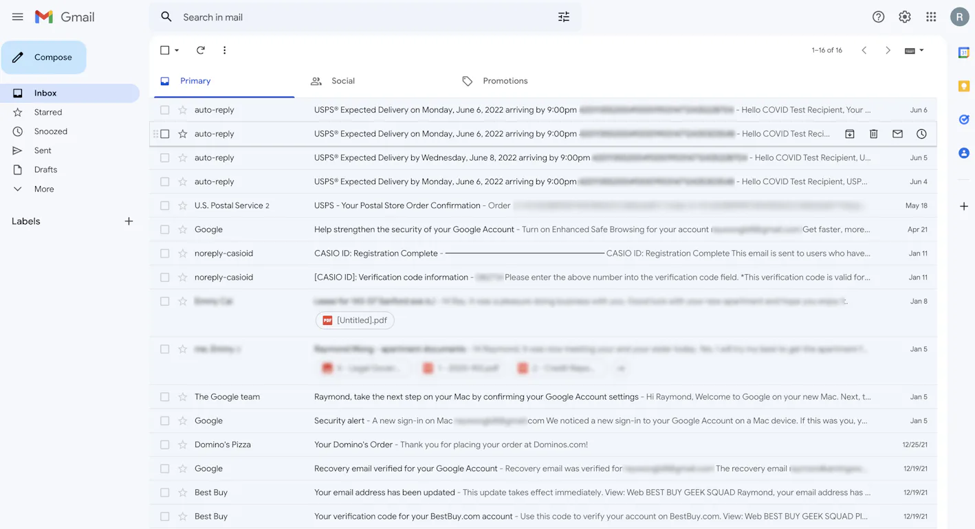 How to change Gmail back to original layout view